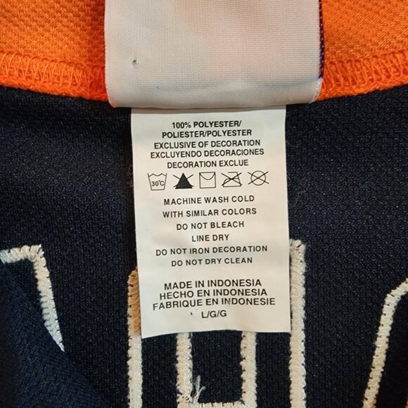 Authentic MLB Detroit Tigers Jersey #24 Miguel Cabrera Size L - Navy - Majestic - Picture 9 of 9